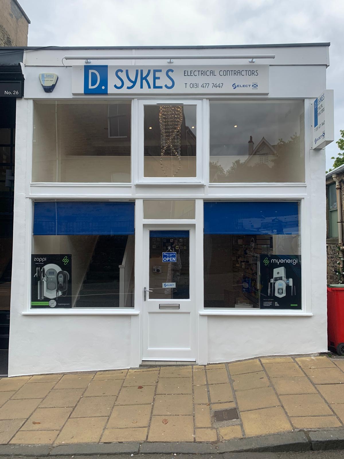 Commercial shopfront decorating completed by KBL Decorators in Edinburgh